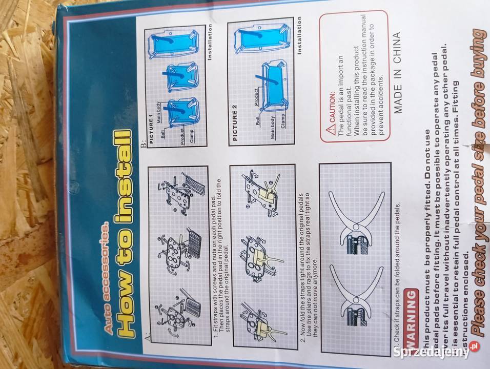 Nakladki na pedaly aytomat Zamość