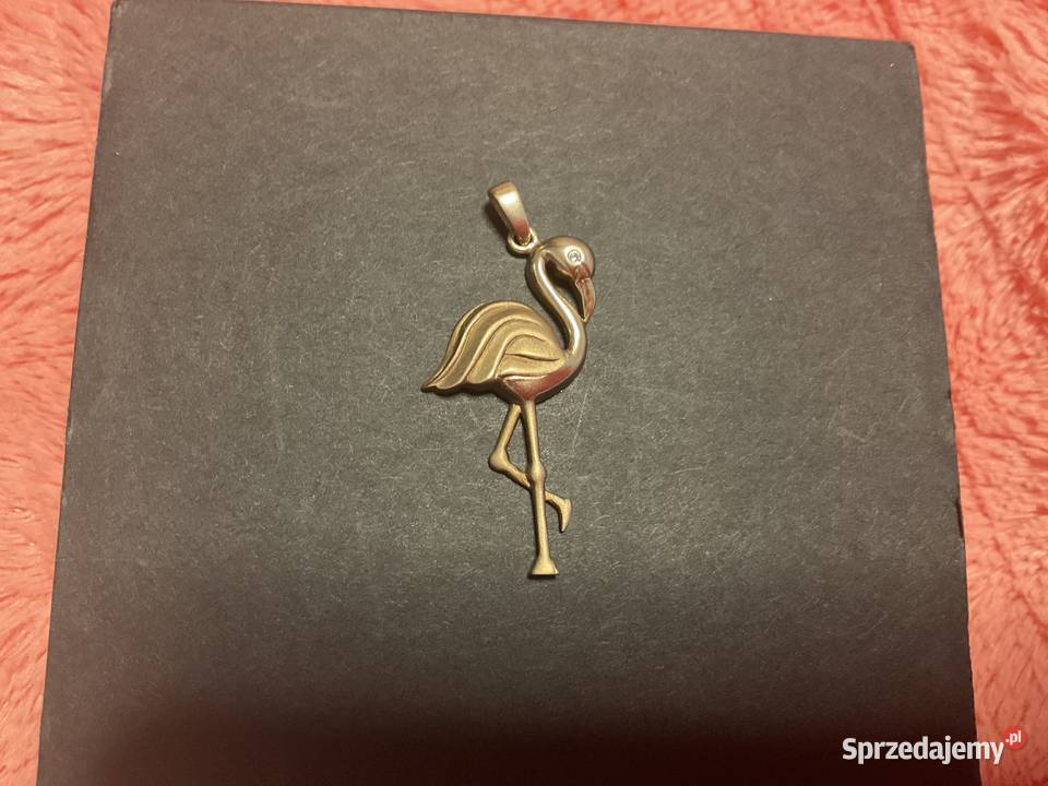 Zawieszka Flamingo złoto prby 375 Wisiorki Sosnowiec sprzedam