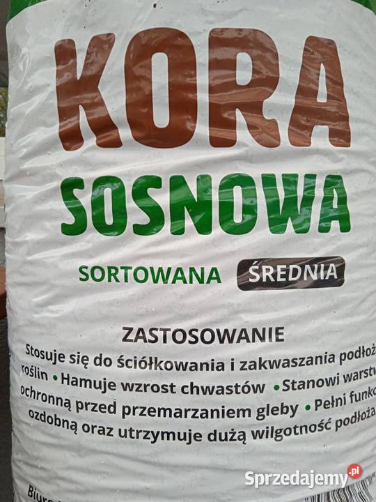 Kora ogrodowa Sosnowa sortowana średnia 80 l Poznań