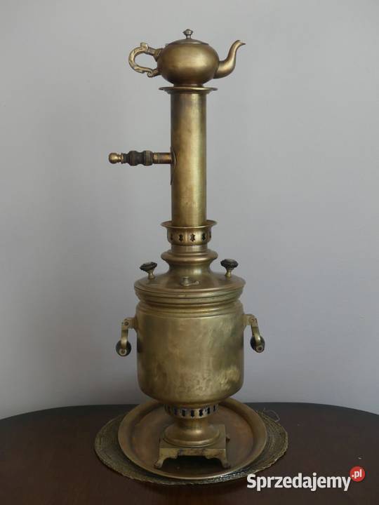 Dekoracyjny samowar braci Woroncow Tuła XIX wiek Poznań