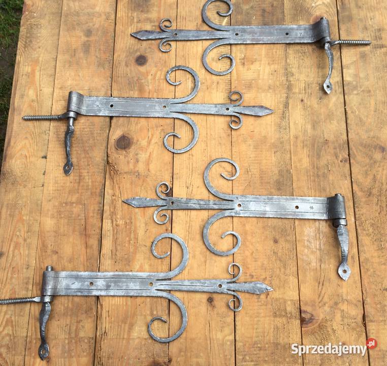 Stary zawias kuty wz XVI rustykalny kowalstwo Tuszyma