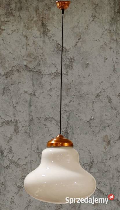 Lampa Vintage Space Age z lat 60 szkło opalowe sprzedam