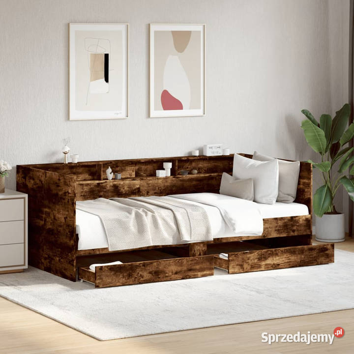 Łóżko dzienne z szufladami bez materaca 90x190 193cm mazowieckie sprzedam