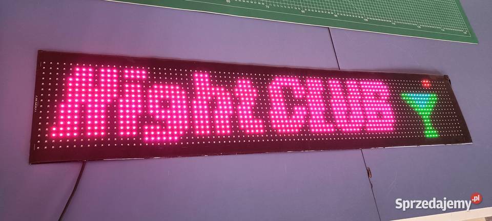 LED taśma napisy oczy kolorowe Gadgety motoryzacyjne Zawiercie