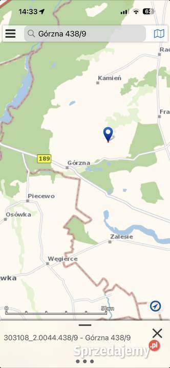 Działka budowlana Górzna sprzedam