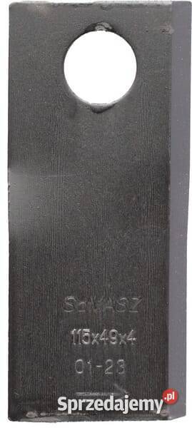 Zestaw noży kosiarki lewych 12 115x49x4 mm Do maszyn uprawowych