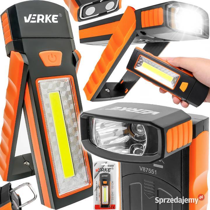 LAMPKA LAMPA LATARKA ROBOCZA WARSZTATOWA LED COB Pozostałe Chmielnik