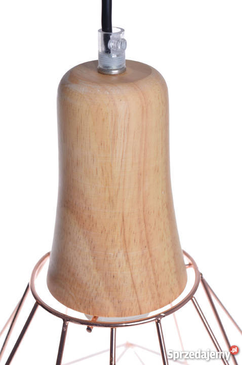 Lampa miedziana wisząca styl scandi nowoczesny Kanie