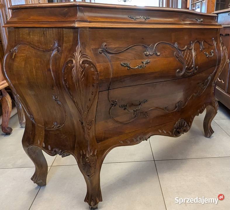 Wspaniała komoda neobarokowa orzech sklep Dąbrowa Górnicza