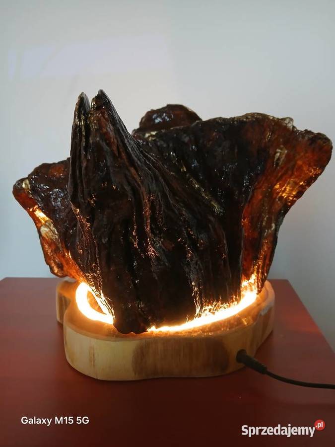 Lampa z korzenia dębu LED małopolskie Skawina