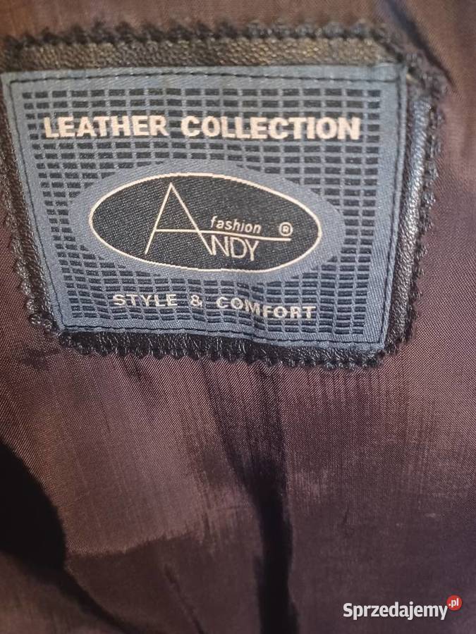 Luksusowy płaszcz skóra cielęca lekki komfortowy czarny Kurtki i płaszcze Łódź