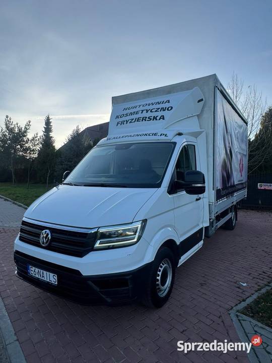 Volkswagen Crafter plandeka z windą automat nieuszkodzony łódzkie Zgierz