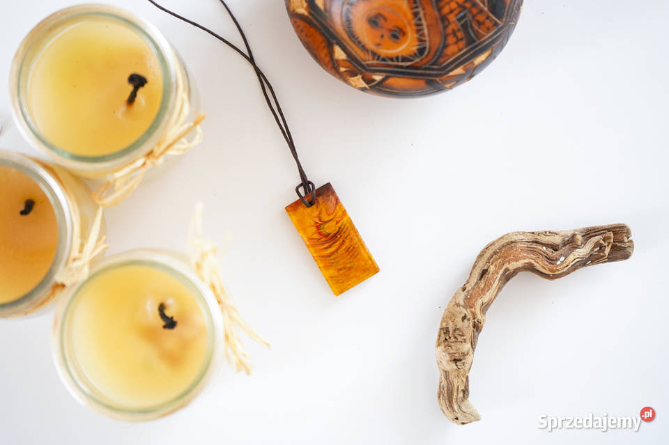 Prostokątny wisiorek 39 artystyczny abstrakcyjny Naszyjniki