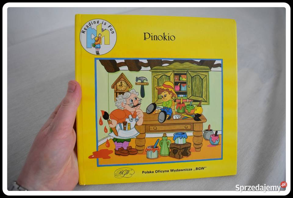 READING IS FUN dwie książeczki Pinokio Jaś i Bajki i wierszyki Płock