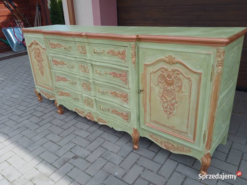 Komoda Ludwikowska Stylowa Rzeźbiona Antyczna dolnośląskie Kamienna Góra