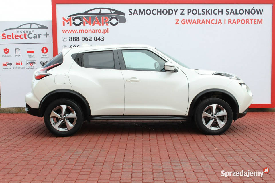 Nissan Juke ACENTA 16 Biała Perła Salon Polska światła do jazdy dziennej Włocławek