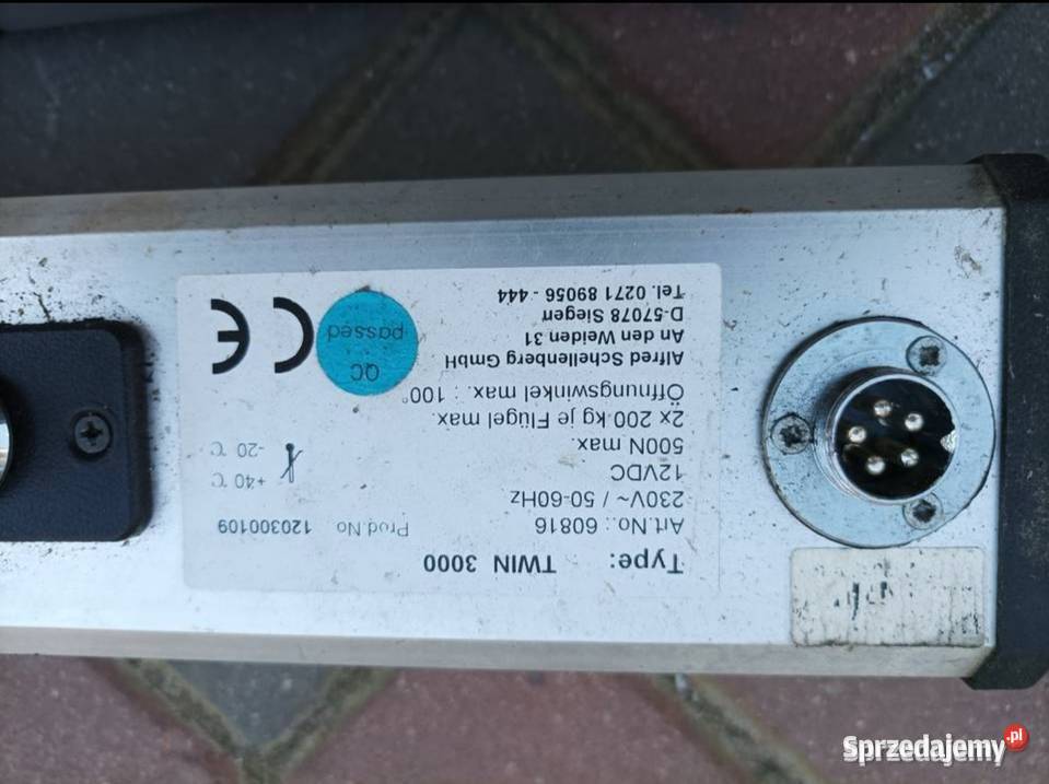 Sitownik hydraulicznynapęd bramy skrzydłowej skrzydłowa Nowy Tomyśl
