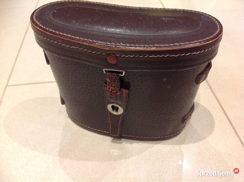 Futerał Pokrowiec Skórzany na Lornetkę STARY Pozostałe Nowa Sól