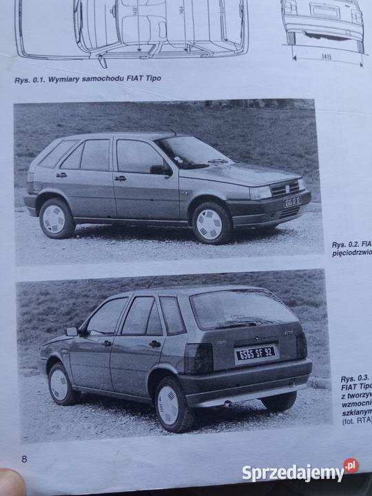 Fiat Tipo i Tempra książka instrukcja obsługi Szczecin