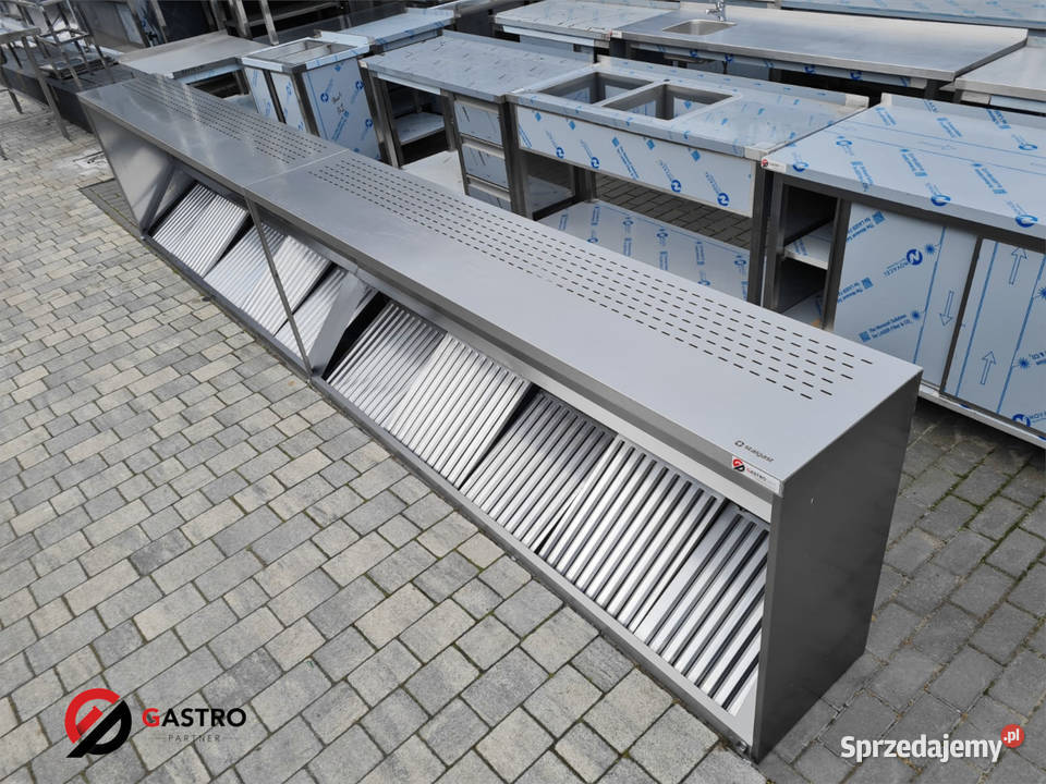 Okap nawiewno wywiewny skrzyniowy przyścienny Gastronomia