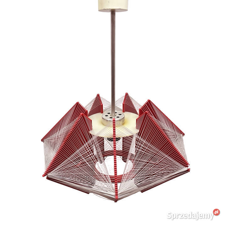 Lampa żyłkowa Rozwój Kłobuck polski design prl Dom i Ogród Warszawa sprzedam