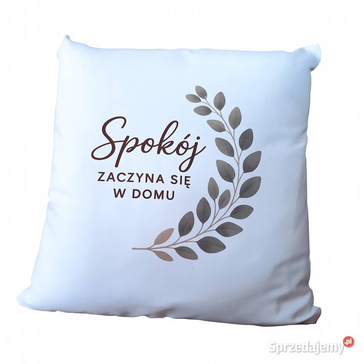Poduszka z nadrukiem zabawny tekst 38x38 Idealna