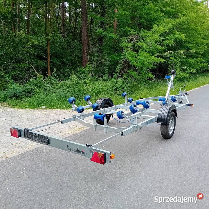 Nowa przyczepa podłodziowa hamowana portowa Szczecin sprzedam