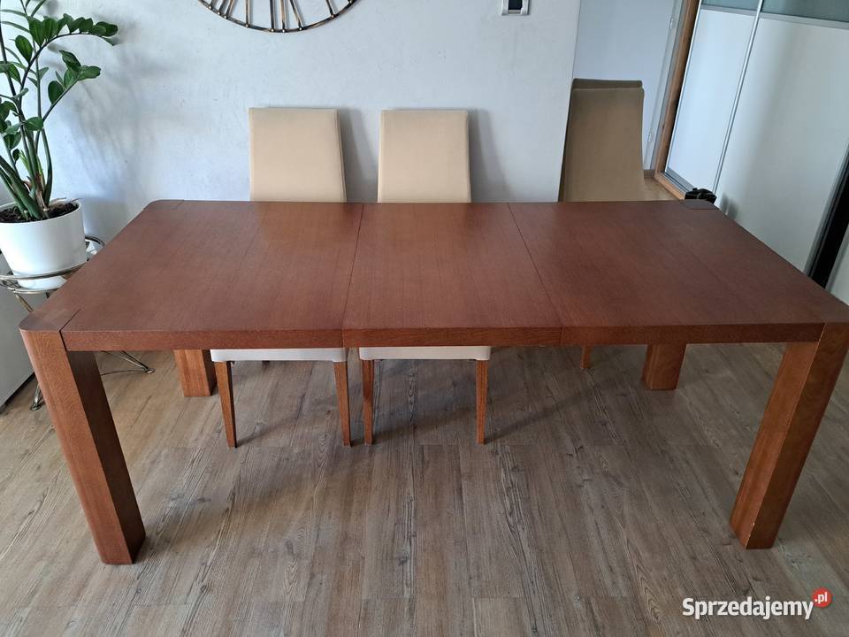 Solidny stół drewniany Paged 6 krzeseł Gdańsk sprzedam