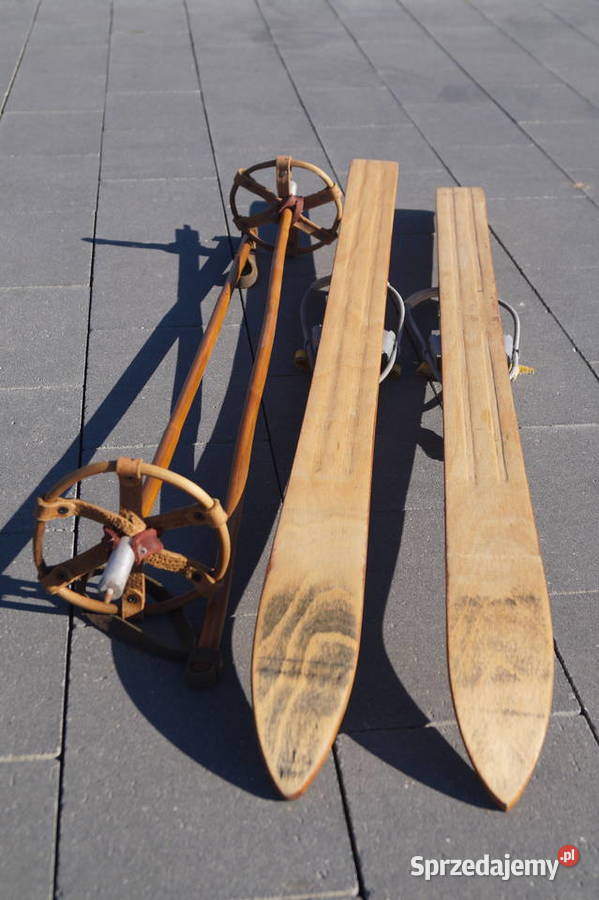 Stare narty dziecięce 100 kijki Pruchnik