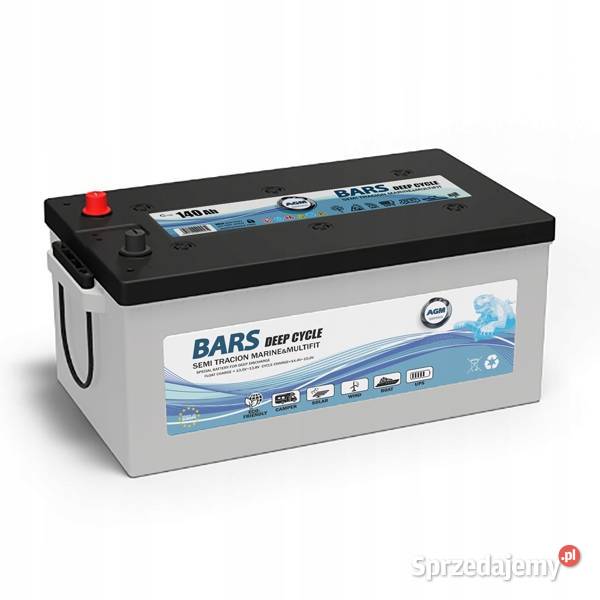 Akumulator Bars Marine AGM Deep Cycle 12V 140Ah Jelcz-Laskowice sprzedam