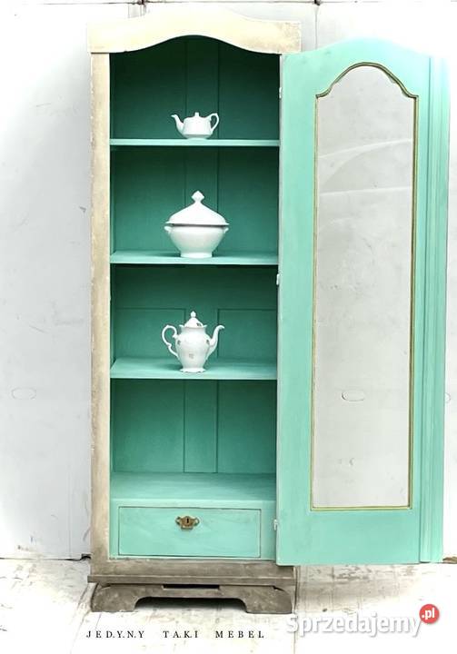 Witrynkabiblioteczka vintage prowansalska ze podkarpackie Przeworsk