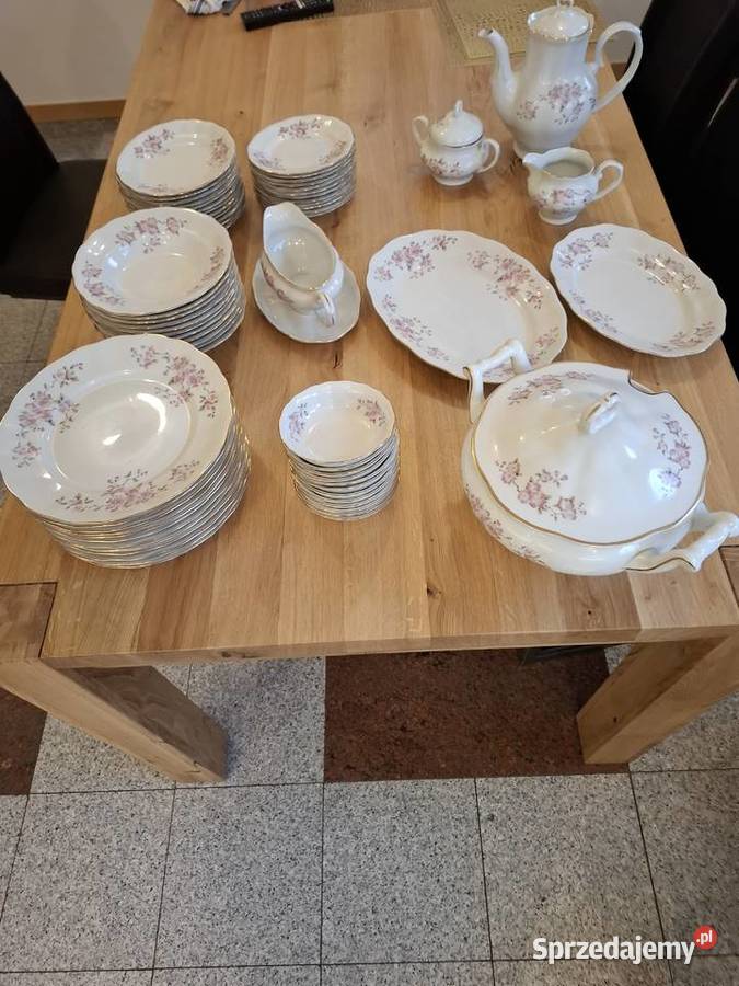 SERWIS PORCELANOWY 12 OSÓB PRODUCENT ZAKŁADY wielokolorowy Serwisy łódzkie Łódź