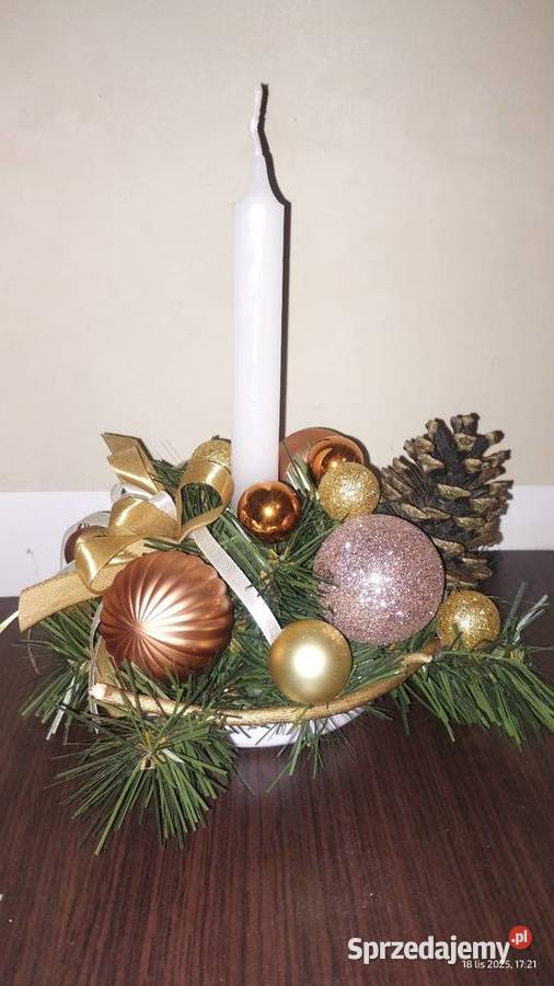 Stroik świąteczny na stół okrągły 20 małopolskie Sokołowice sprzedam