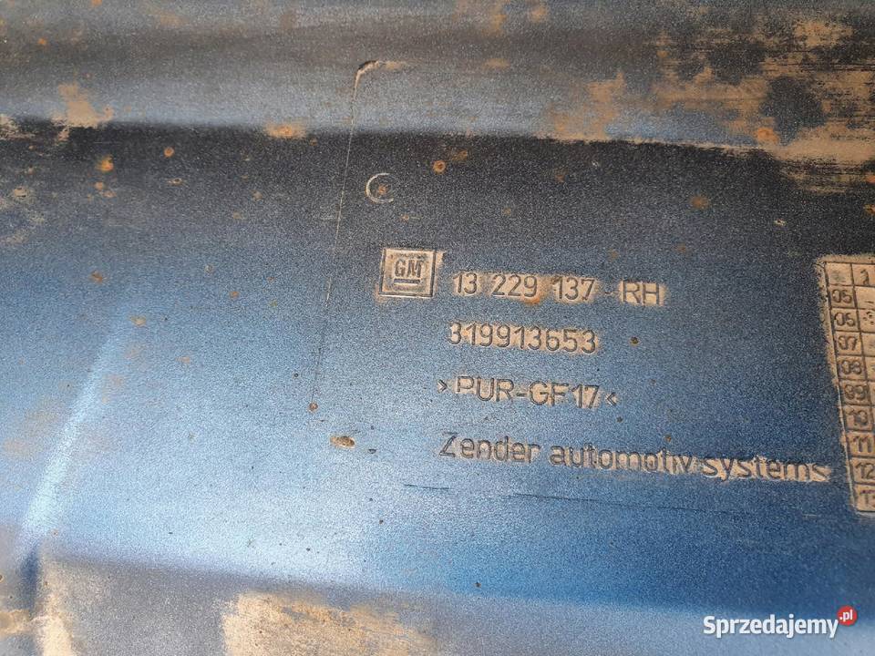 Opel Meriva A OPC LISTWA PROGOWA PRAWA próg Rudka