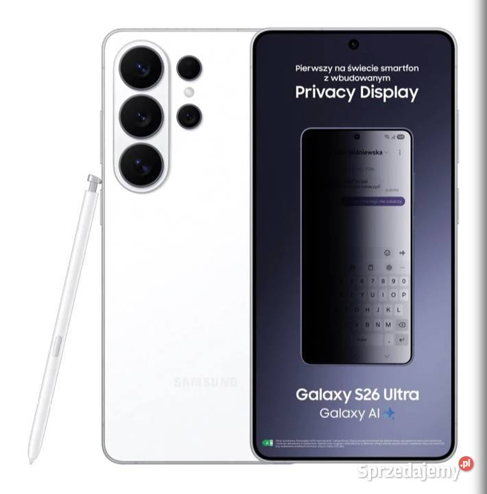 Samsung S26 Ultra 16GB RAM 1TB NOWY Ostrowiec Świętokrzyski