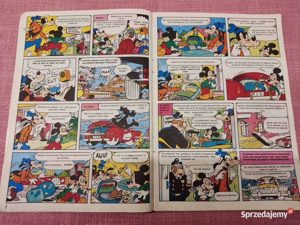 Komiks Mickey Mouse z 1991 r wersja Polska Walt Papier opolskie Głuchołazy