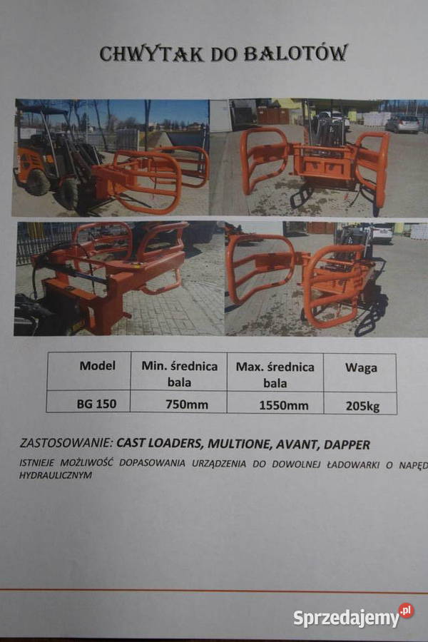 Narzędzia do ładowarek Avant Multione podlaskie sprzedam