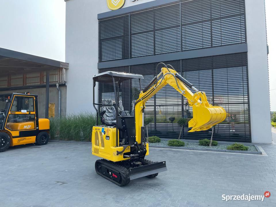 Minikoparka GG1100 silnik Kubota rozsuwane Jedwabne