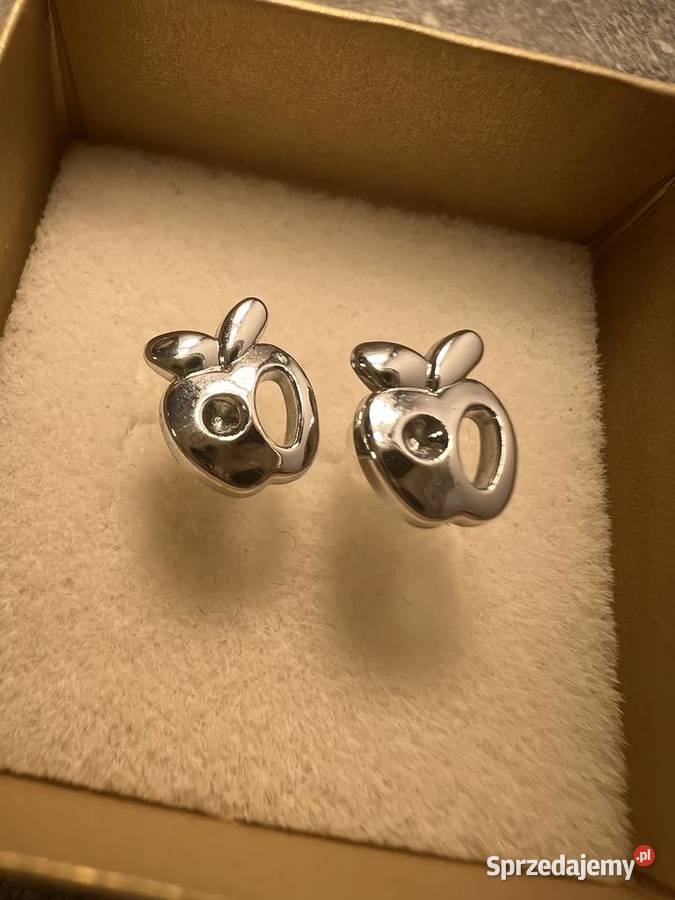 Kolczyki srebrne jabłko jabłka Jasło