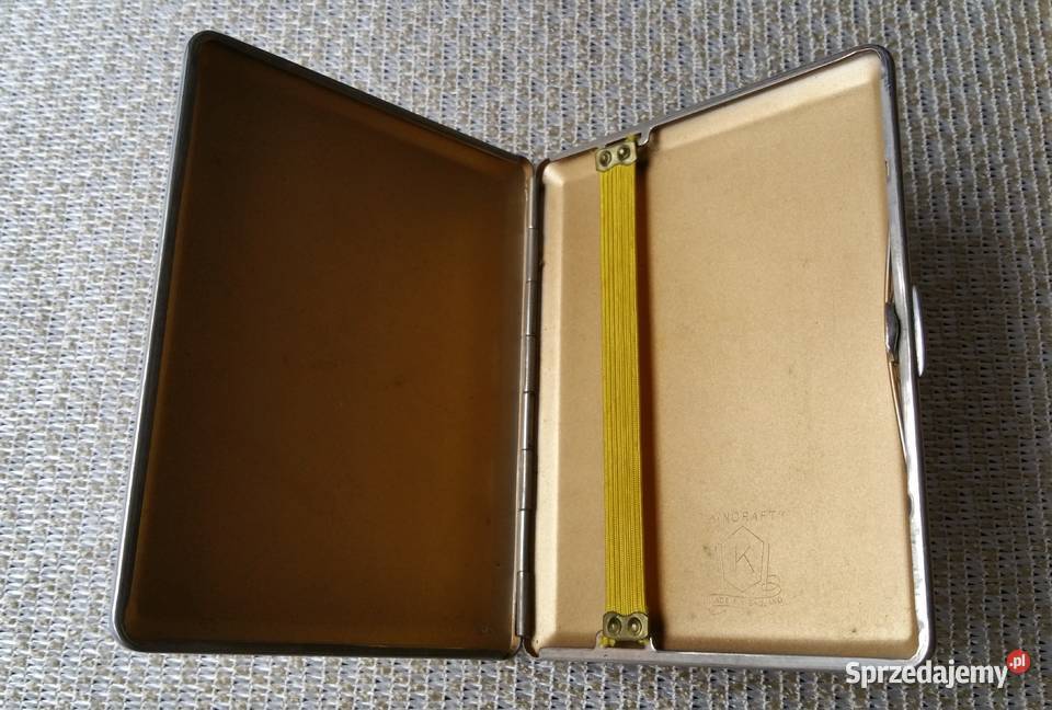 Stara angielska papierośnica mała KINCRAFT Kraków