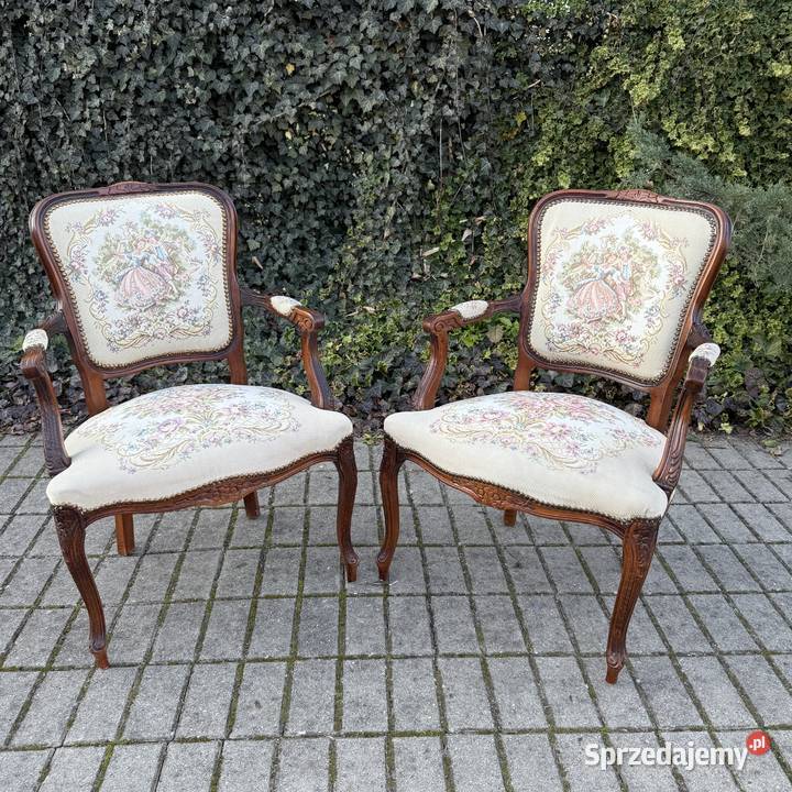 ARTexpert Para foteli Ludwik fotel tapicerka Dobrzany