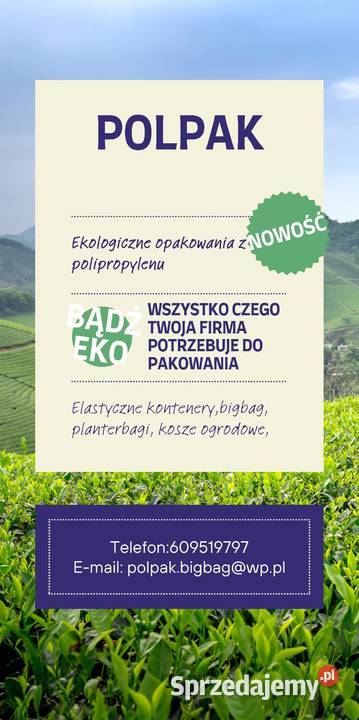 Ekologiczne opakowania kontenery elastyczne Strzelin