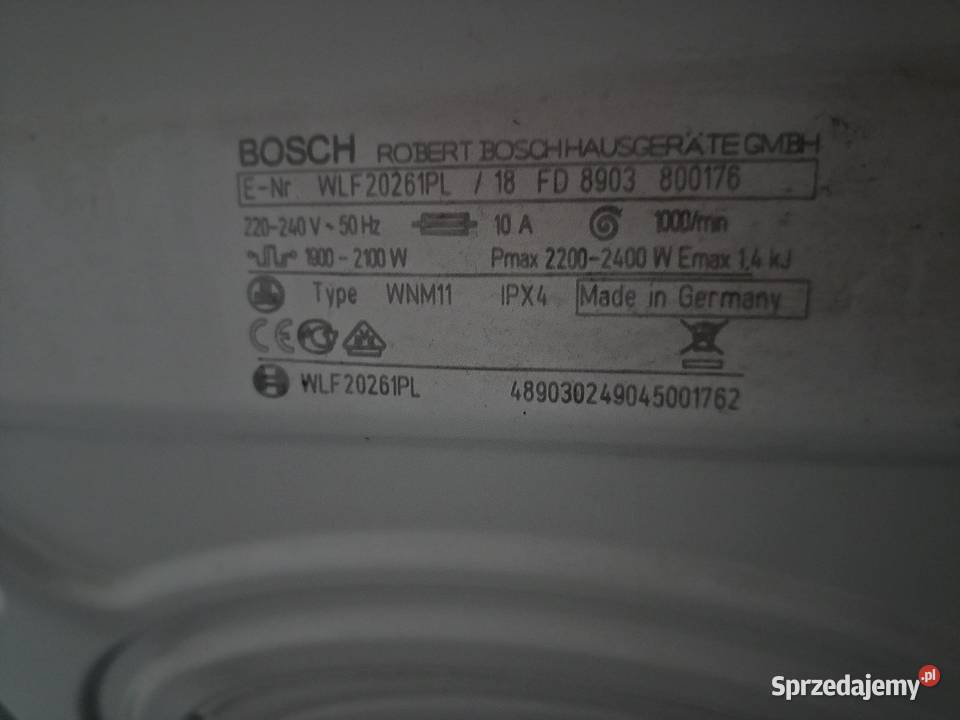 Pralka Bosch 100 sprawna Nowa Sól