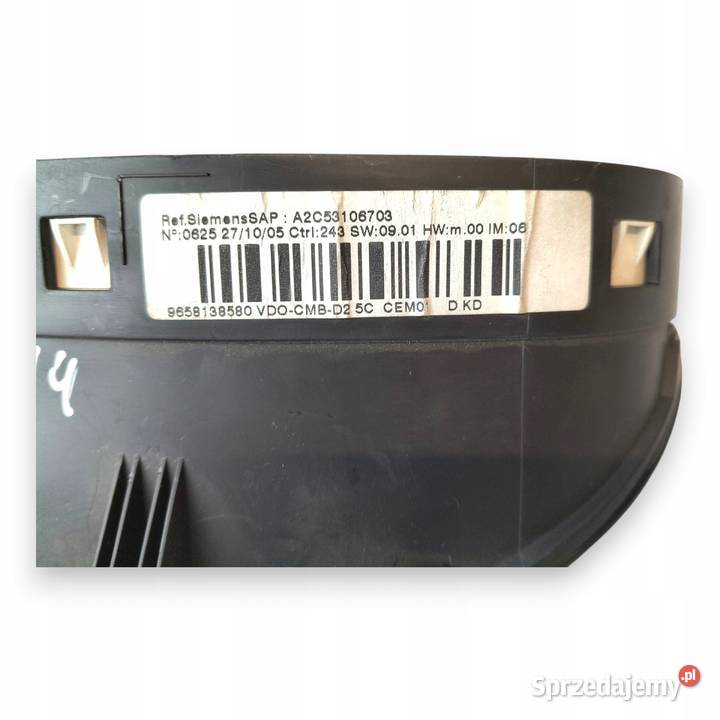 LICZNIK ZEGARY 9658138580 Peugeot 407 16 20 22 sprzedam