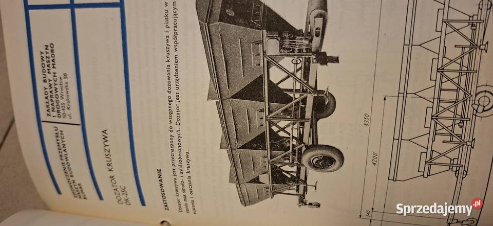 Katalog Maszyny i urządzenia do robót drogowych Łęczyca sprzedam