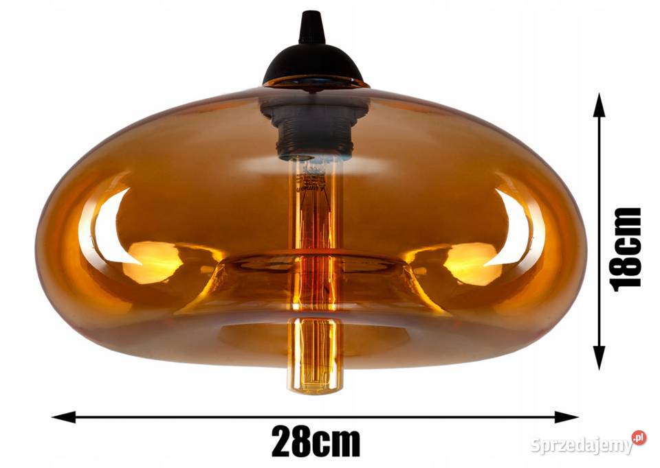 LAMPA WISZĄCA SUFITOWA ŻYRANDOL Szklana Kolory Choroszcz
