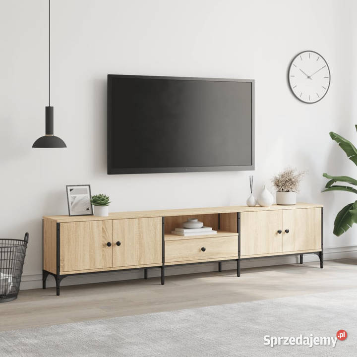 Szafka pod TV z szufladą dąb sonoma 200x25x44 Warszawa