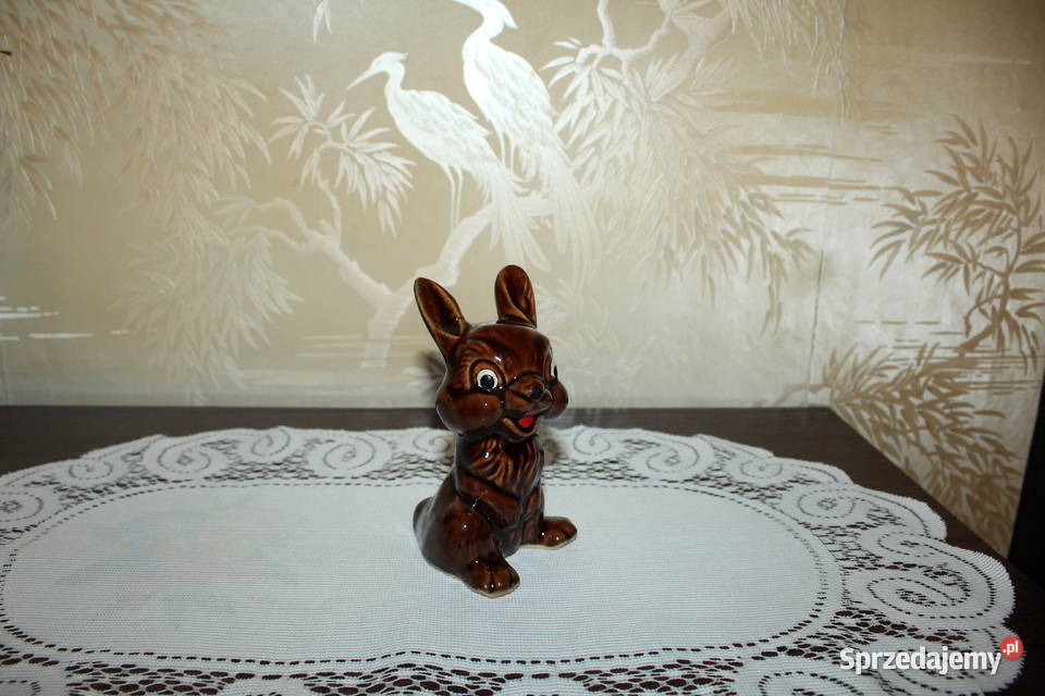 Zajączek Króliczek Porcelit Ceramika PRL Chorzów