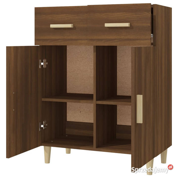 Komoda brązowy dąb 695x34x89 materiał