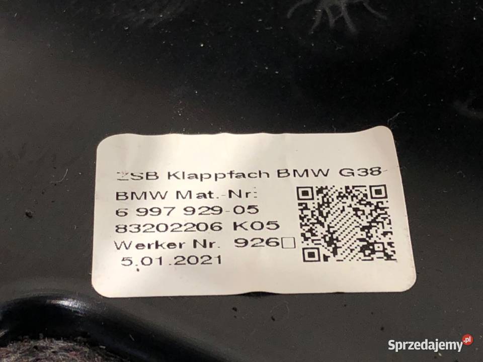SCHOWEK KIEROWCY BMW G30 SedanLimuzyna 6997929 sprzedam